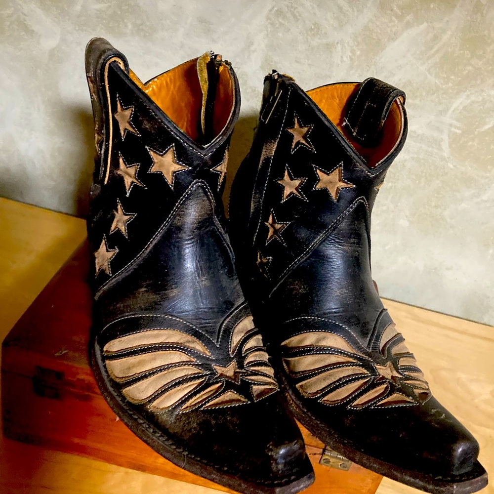 Old Gringo Patriotic Flag boots 6.5 EUC